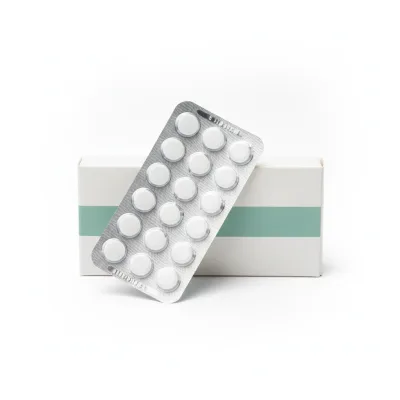 Caja y blister de comprimidos